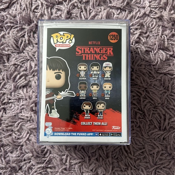 Eddie Munson (Stranger Things) Funko Pop Figure in plastic case - Picture 3 of 5